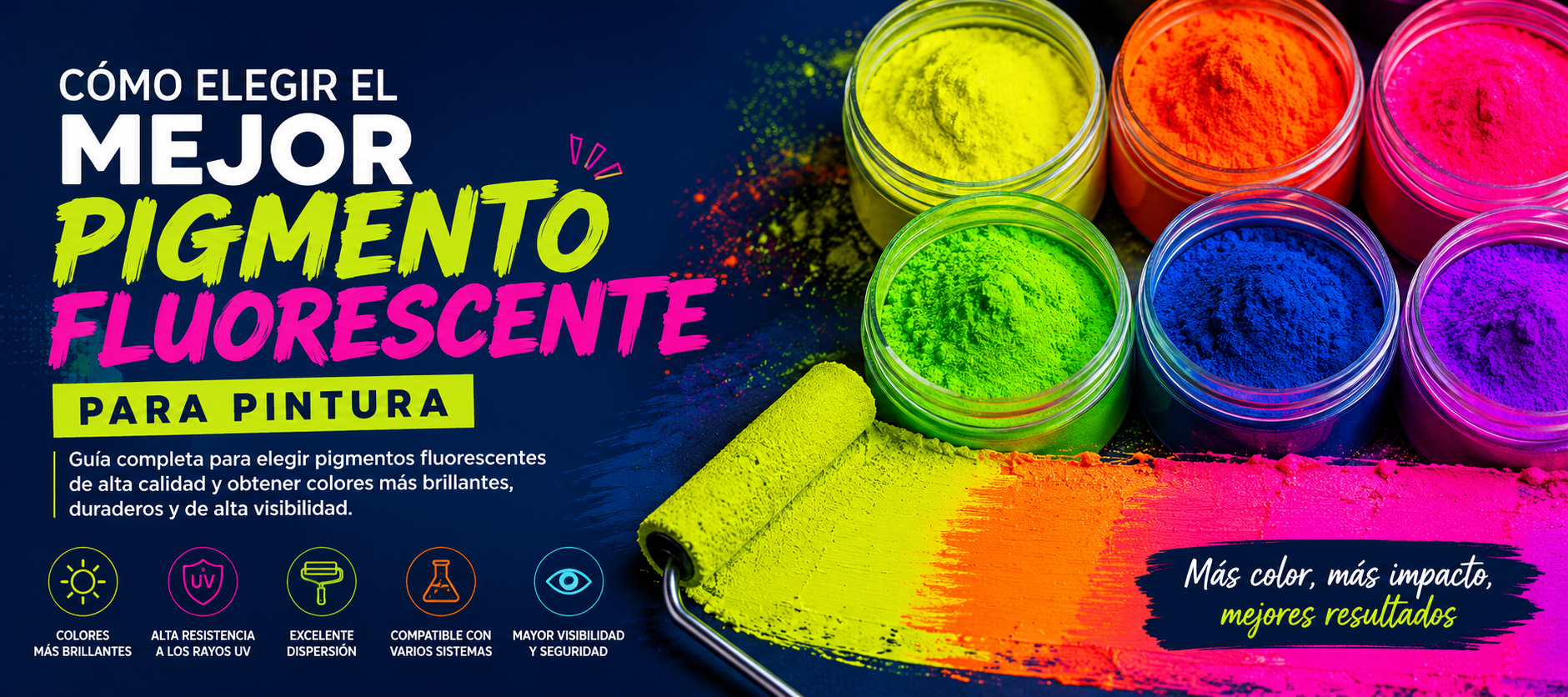 Cómo elegir el mejor pigmento fluorescente para pintura