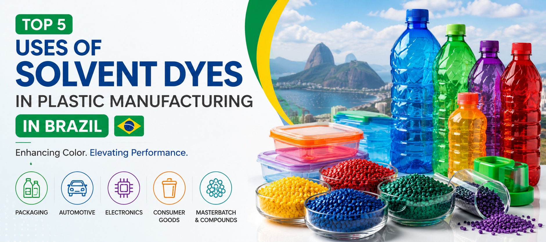 Top 5 Uses of Solvent Dyes in Plastic Manufacturing in Brazil